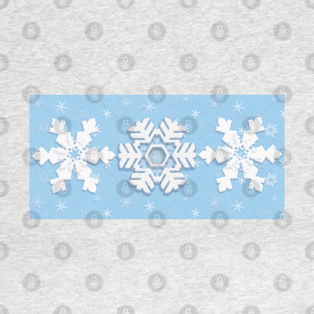 Winter Holiday White Snowflakes, Christmas and Happy New Year Decoration, gifts and clothing by sofiartmedia